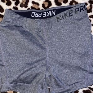 Grey Nike pro shorts